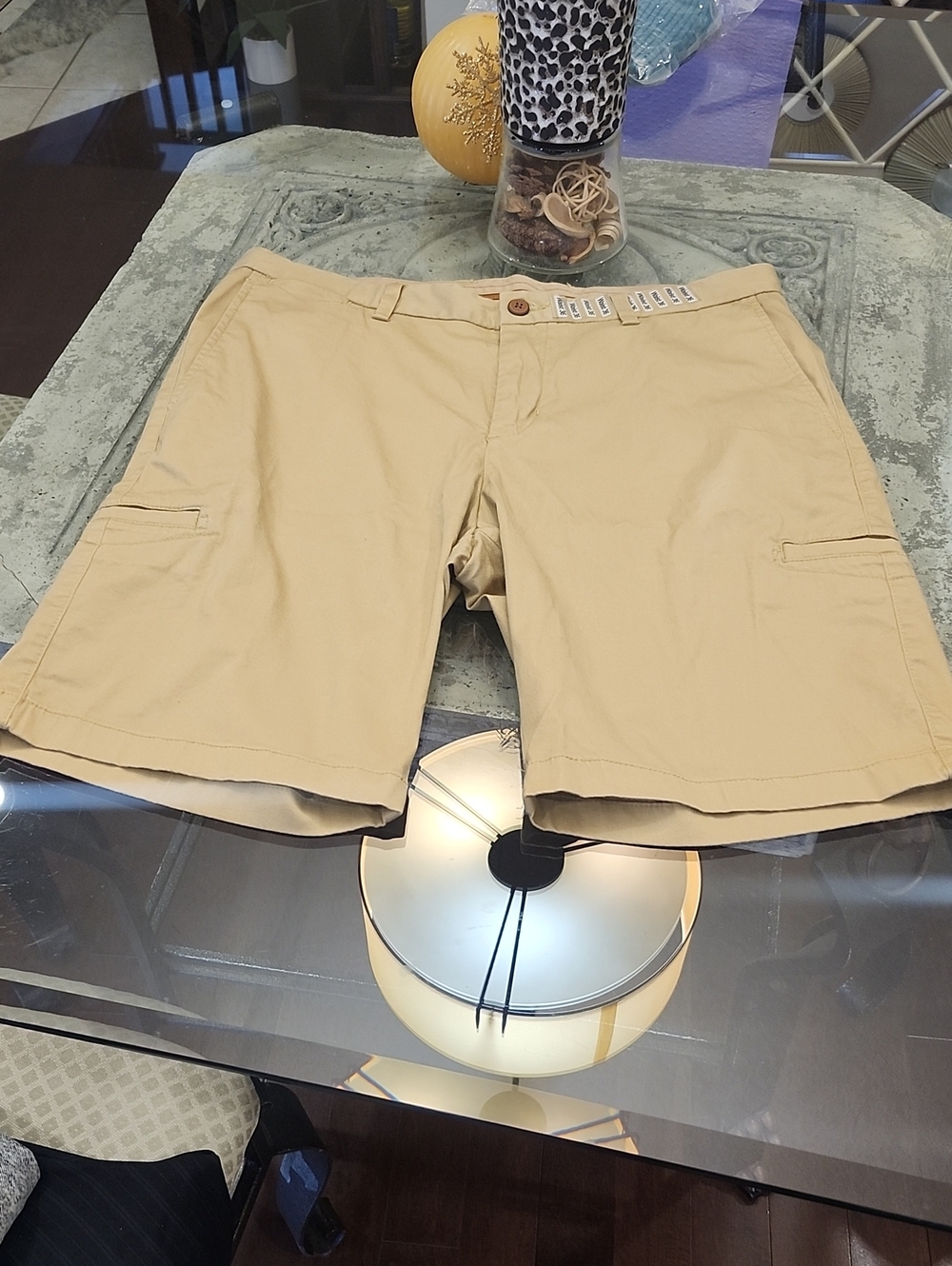 Tommy Bahama Boracay Island Chino Cotton Blend Cargo Shorts New 36